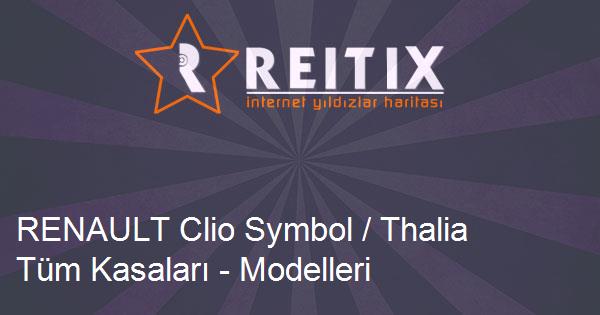 RENAULT Clio Symbol / Thalia Tüm Kasaları - Modelleri ve Teknik Özellikleri