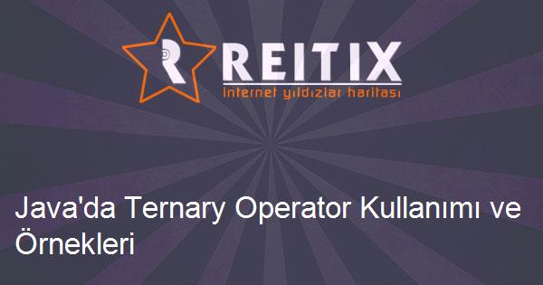 Java'da Ternary Operator Kullanımı ve Örnekleri