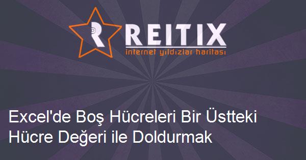 Excel'de Boş Hücreleri Bir Üstteki Hücre Değeri ile Doldurmak için 3 Yöntem