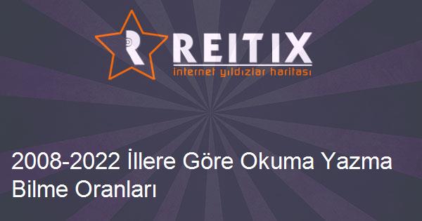 2008-2022 İllere Göre Okuma Yazma Bilme Oranları