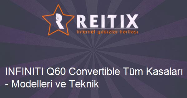 INFINITI Q60 Convertible Tüm Kasaları - Modelleri ve Teknik Özellikleri