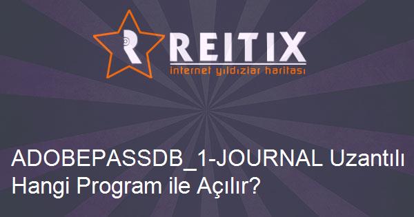 ADOBEPASSDB_1-JOURNAL Uzantılı Dosya Nedir ve Hangi Program ile Açılır?