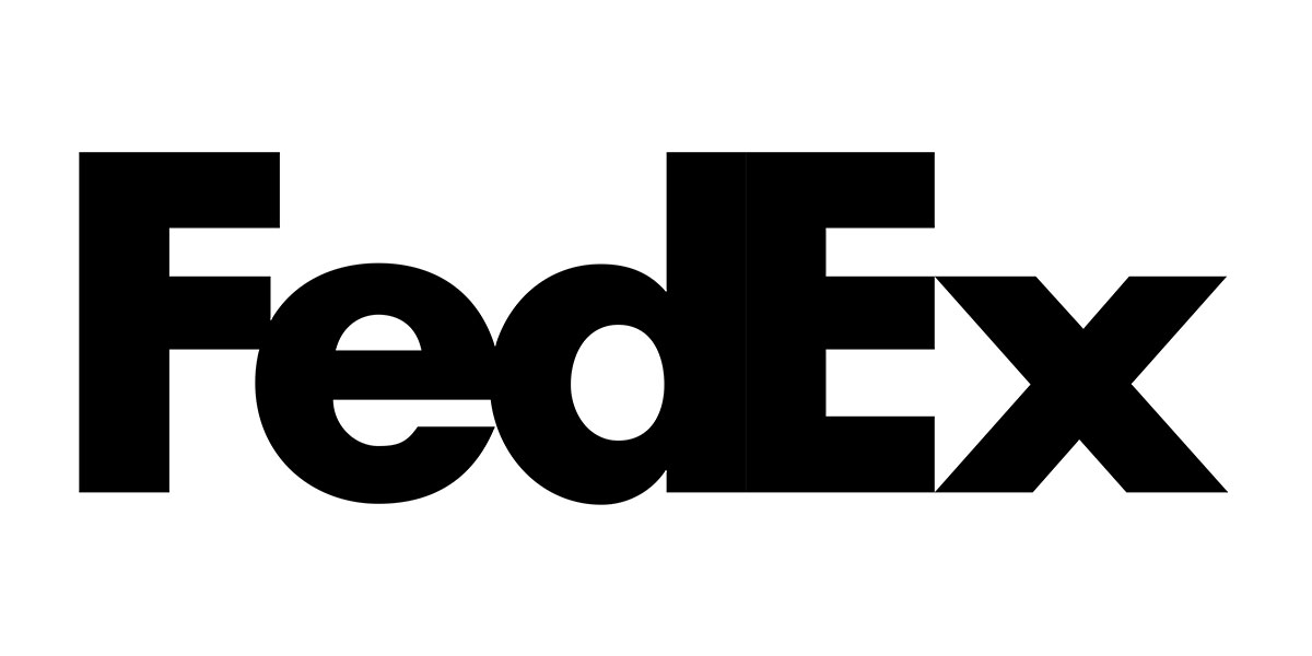 fedex black logo