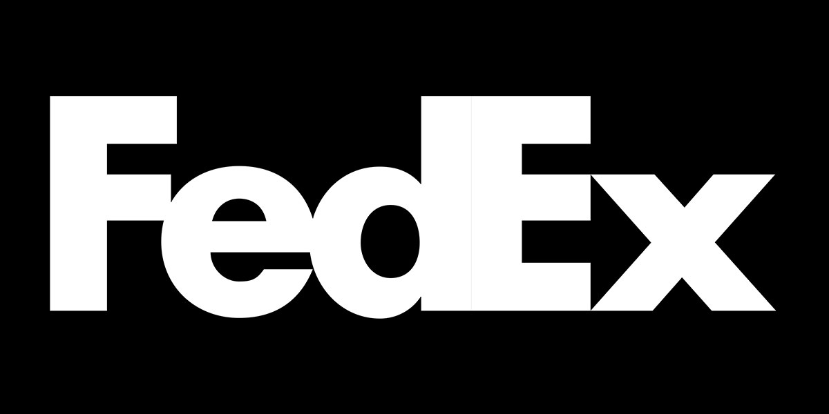 fedex logo white