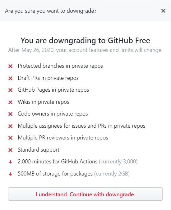 github free account