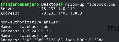 linux nslookup