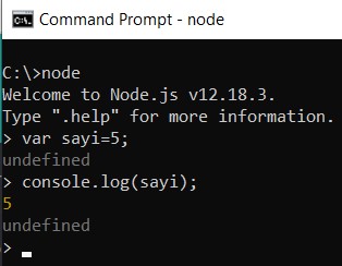 node.js variable