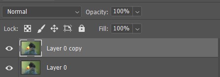 photoshop duplicate layer