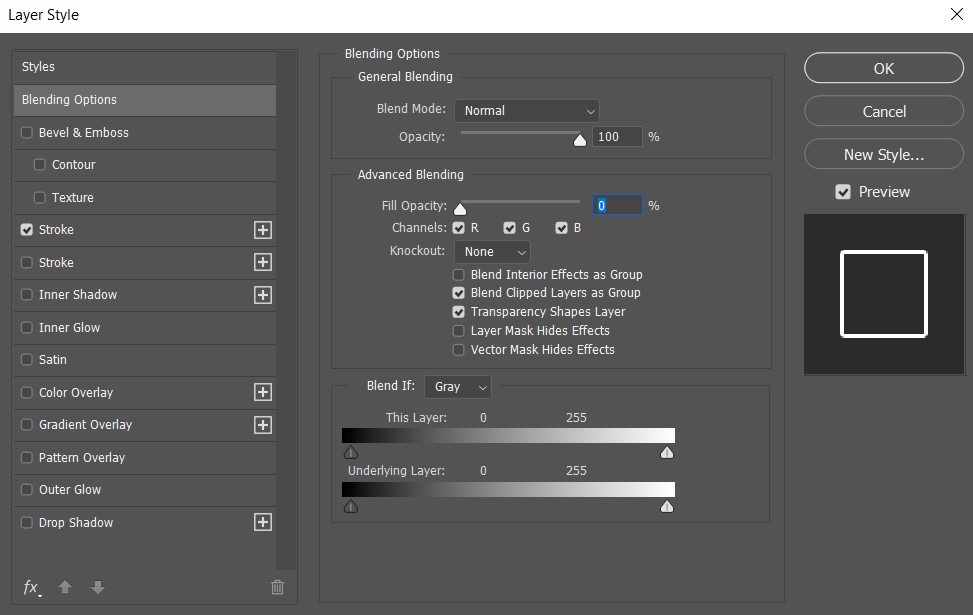 photoshop fill opacity