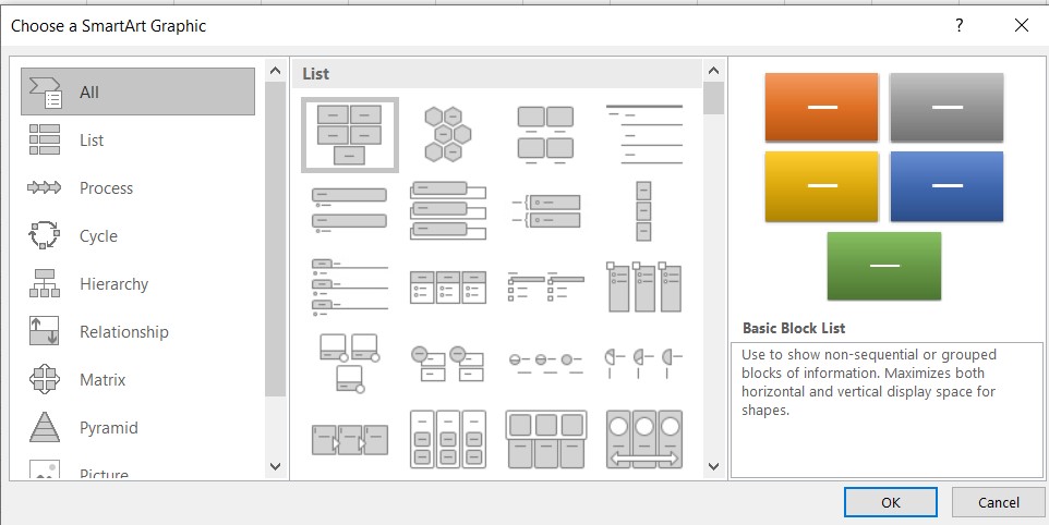 smartart excel